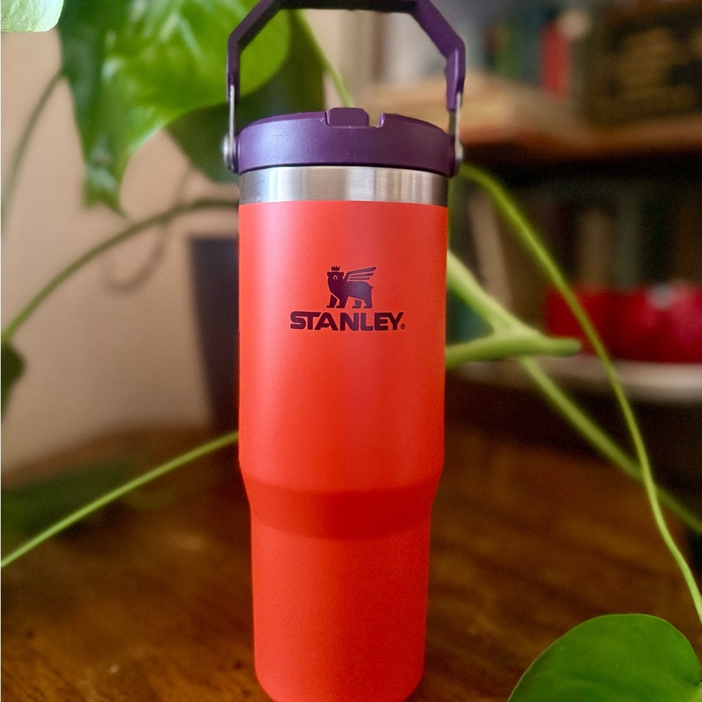 Brand New Stanley IceFlow Flip tumbler. Burnt orange & purple.